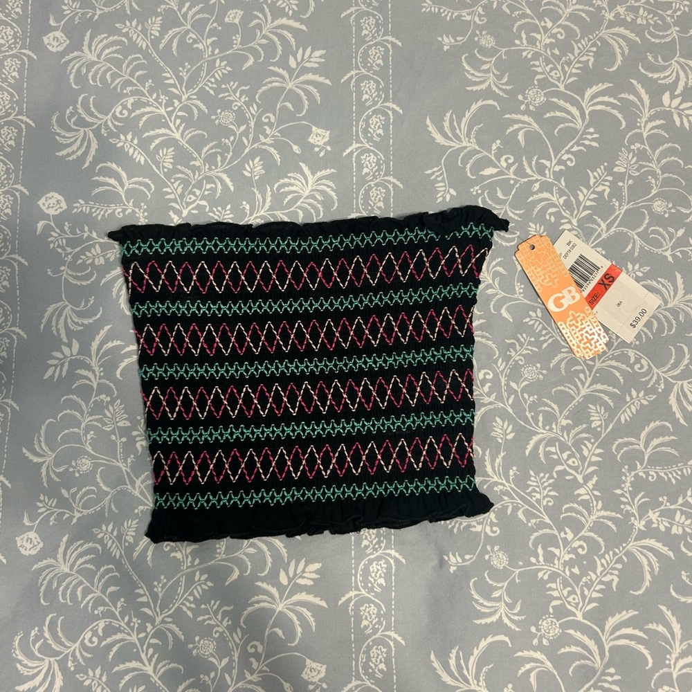 Dillards GB Smocked Tube Top XS